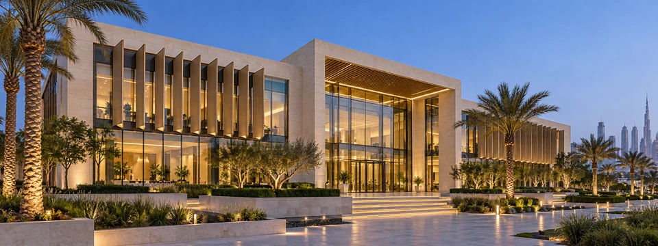 Commercial building exterior